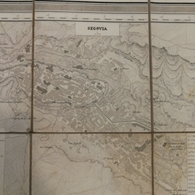 Mapa antiguo Segovia (1849) Coello y Madoz Coello Madoz