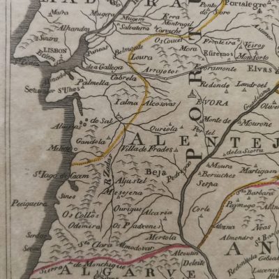Mapa antiguo siglo XVIII Inglaterra John Cary