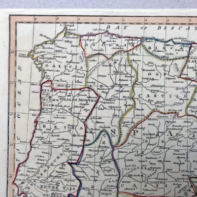Mapa antiguo siglo XIX España John Barlow