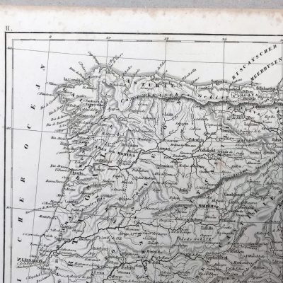 Mapa antiguo siglo XIX España De Fer