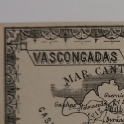 Mapa antiguo siglo XIX Vascongadas Desconocido