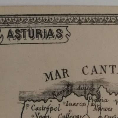 Mapa siglo XIX Asturias Desconocido