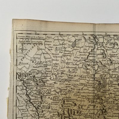 Mapa antiguo Alemania Central 1759 John Gibson