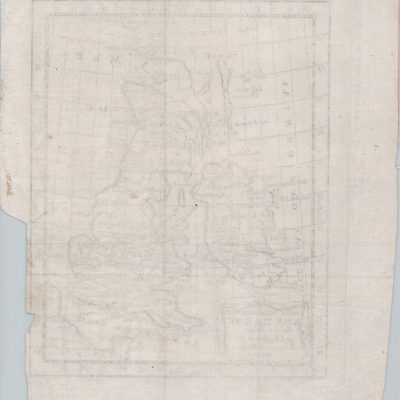 Mapa antiguo siglo XVIII Inglaterra Irlanda Claude Buffier