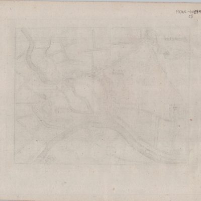 Mapa antiguo siglo XVIII Dendermonde Belgica Bassompiere