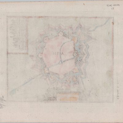 Mapa antiguo siglo XVIII Ath Hainaut Belgica Europa Bassompiere