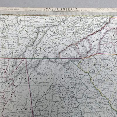 Mapa antiguo siglo XIX Estados Unidos SOCIETY FOR THE DIFFUSION OF USEFUL KNOWLEDGE