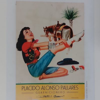 Poster Cartel vintage Plácido Alonso Pallares reproducción Colección Carlos Velasco