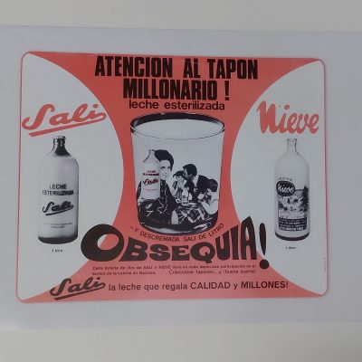Poster Cartel vintage Leche Sali reproducción Colección Carlos Velasco
