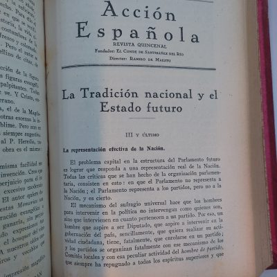 Revista Acción Española. Números 55 al 61 ( 4 Revistas)