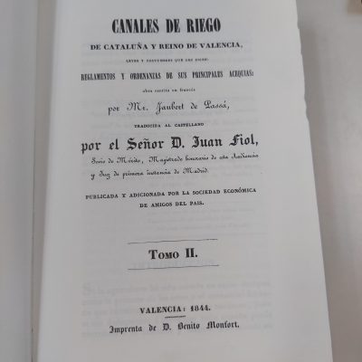 Canales de riego de Cataluña y Reino de Valencia (1991)