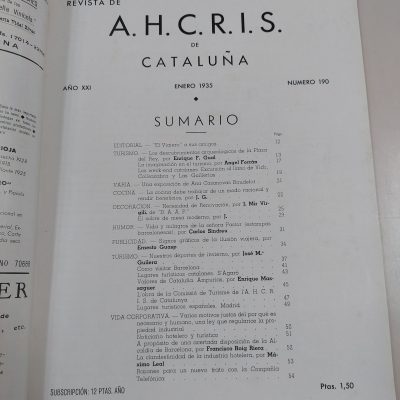 El viajero. Revista de A.H.C.R.I.S de Cataluña (Número 190)