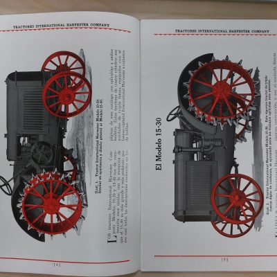 Libro antiguo Siglo XX Tractores de triple fuerza McCormick