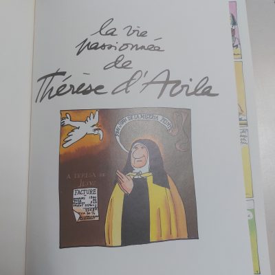 Comic Antiguo Francés Siglo XX 1980 La vie passioneé de Thérese d’ Avila. Claire Bretecher