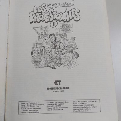 Comic Antiguo Siglo XX 1983 Los profesionales I. Carlos Giménez