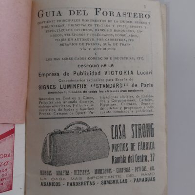 Libro antiguo Siglo XX [1929] Chocolates Amatller. Guía del forastero. Segunda Edición