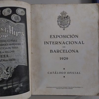 Libro antiguo Siglo XX 1929 Catálogo oficial de la Exposición Internacional de Barcelona