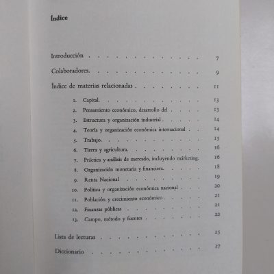 Libro antiguo Siglo XX 1967 Diccionario de economía