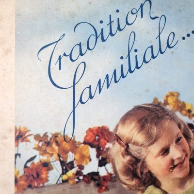 Cartel antiguo original francés Siglo XX [1940] Singer. Máquina de coser
