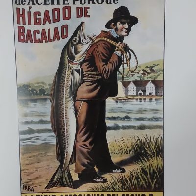 Poster Cartel vintage Emulsión de Scott reproducción Colección Carlos Velasco