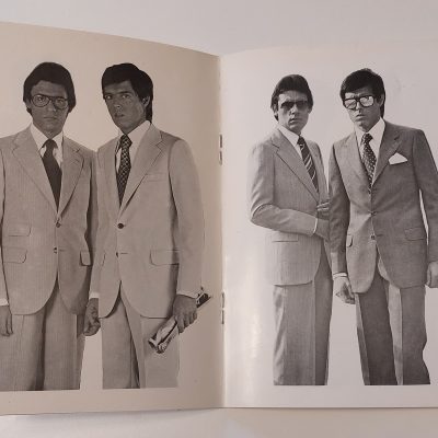 Folleto antiguo Siglo XX 1978 Figurines carnet de moda masculina “Rocosa”