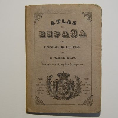 Atlas antiguo siglo XIX Barcelona Cataluña Catalunya Francisco Coello