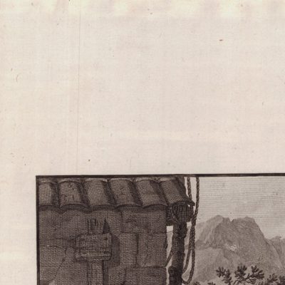 Grabado antiguo siglo XVIII Habitantes La concepción Chile América 1797 – La Pérouse