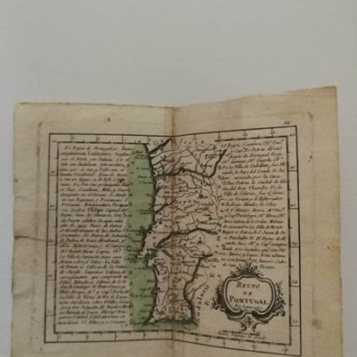 Mapa Portugal.Atlas Geográfico del Reino España Islas adyacentes. Tomás López.1757