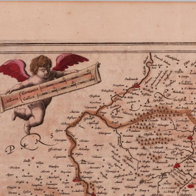 Mapa antiguo siglo XVII Hainaut Namur Valonia Belgica 1646 – Janssonius