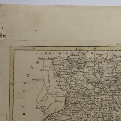 Mapa antiguo siglo XVIII Essex Inglaterra Gran Bretaña Reino Unido 1779 Antonio Zatta