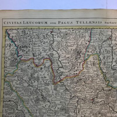 Mapa antiguo siglo XVIII Toul Francia 1730 Covens & Mortier – Covens & Mortier