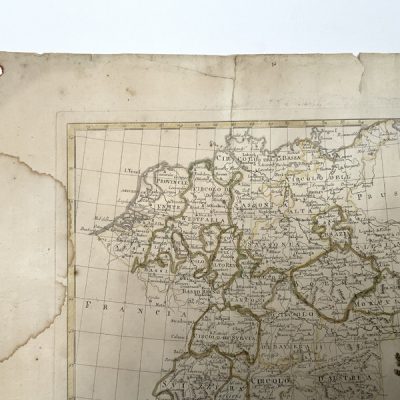 Mapa antiguo siglo XVIII Germania Alemania 1795 – Pazzini Carli