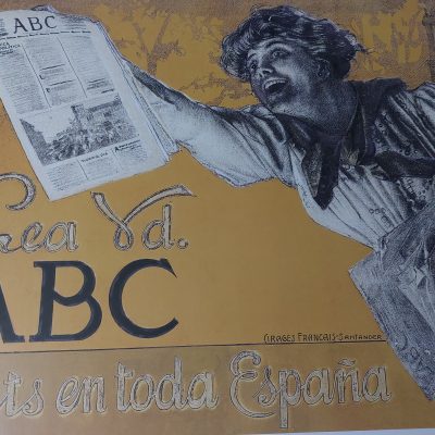 Reproducción Cartel Periódico ABC España Colección Carlos Velasco