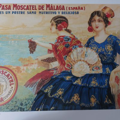 Reproducción Cartel La Pasa Moscatel Málaga España Colección Carlos Velasco