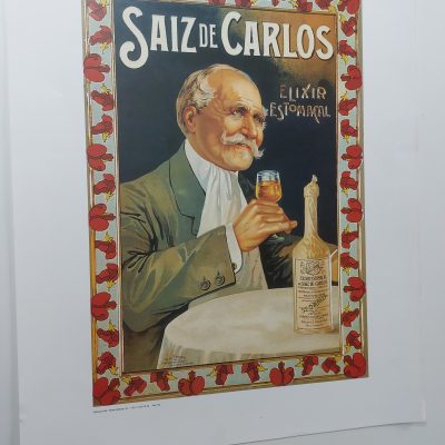 Reproducción Cartel Elixir estomacal Saiz de Carlos G. de Andreis Colección Carlos Velasco