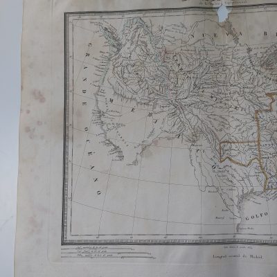Mapa antiguo Siglo XIX 1834 DATADO Estados Unidos de la América Septentrional Pablo Alabern
