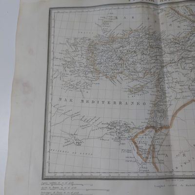 Mapa antiguo Siglo XIX Turquía Asiática Ramon Alabern