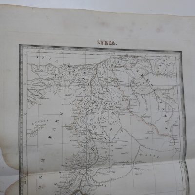 Mapa antiguo Siglo XIX Syria Siria Asia Ramon Alabern