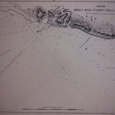 Mapa Siglo XIX Piano della Baja d’Alicante Plano Alicante Comunidad Valenciana España [1861] Santoni