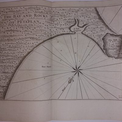Mapa antiguo Siglo XVIII The bay and rocks of Petaplan Bahía Petaplan México [1757] Bellin