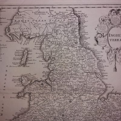 Mapa antiguo Siglo XVIII Inghilterra Inglaterra Gales Reino Unido Gran Bretaña [1750] Albrizzi