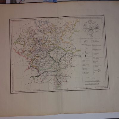 Mapa antiguo Siglo XIX 1837 Carte confederation Germanique Deutschland Germany Alemania Malte Brun