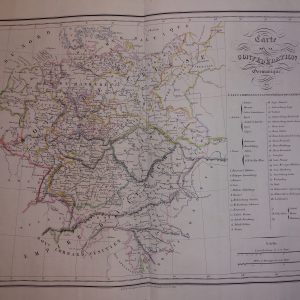 Mapa antiguo Siglo XIX 1837 Carte confederation Germanique Deutschland Germany Alemania Malte Brun